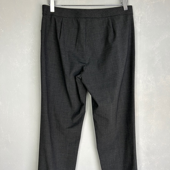 Lafayette 148 size 4 Irving stretch casual dress pant gray virgin wool - Picture 7 of 13